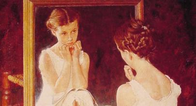 Norman Rockwell - Girl At Mirror