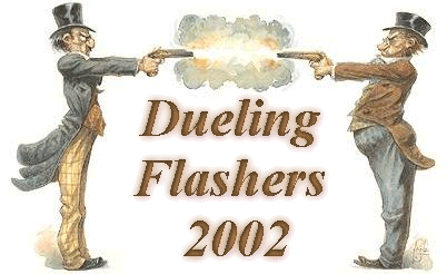 logo: Dueling Flashers 2002