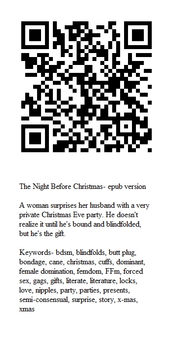 QR code for adults only S&M story
